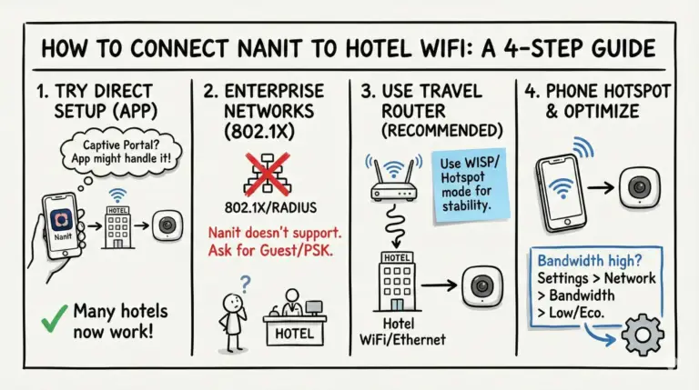 How to Connect Nanit to Hotel WiFi