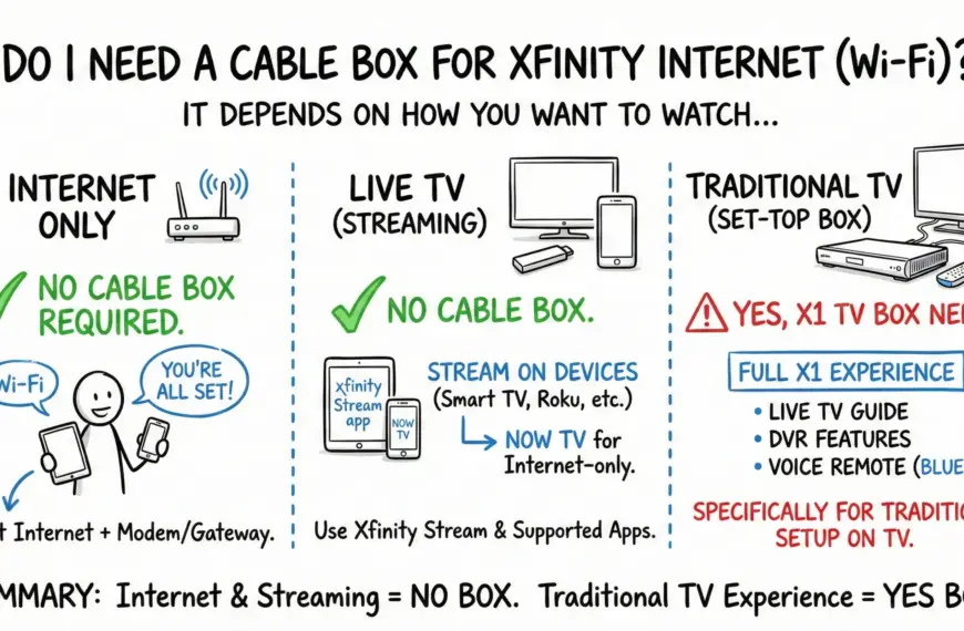 Do I Need a Cable Box for Xfinity Internet (Wi‑Fi)