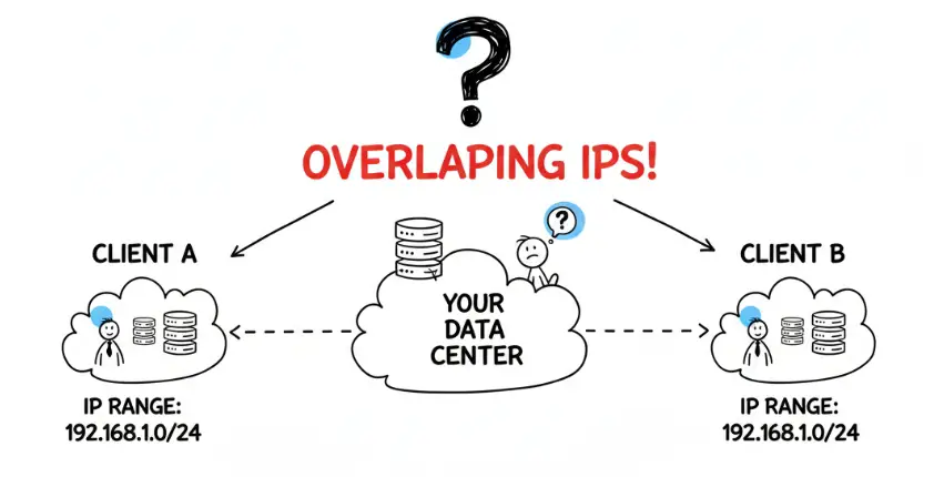 how to solve overlapping ip subnets