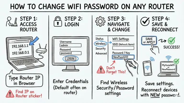 How to Change WiFi Password on Any Router
